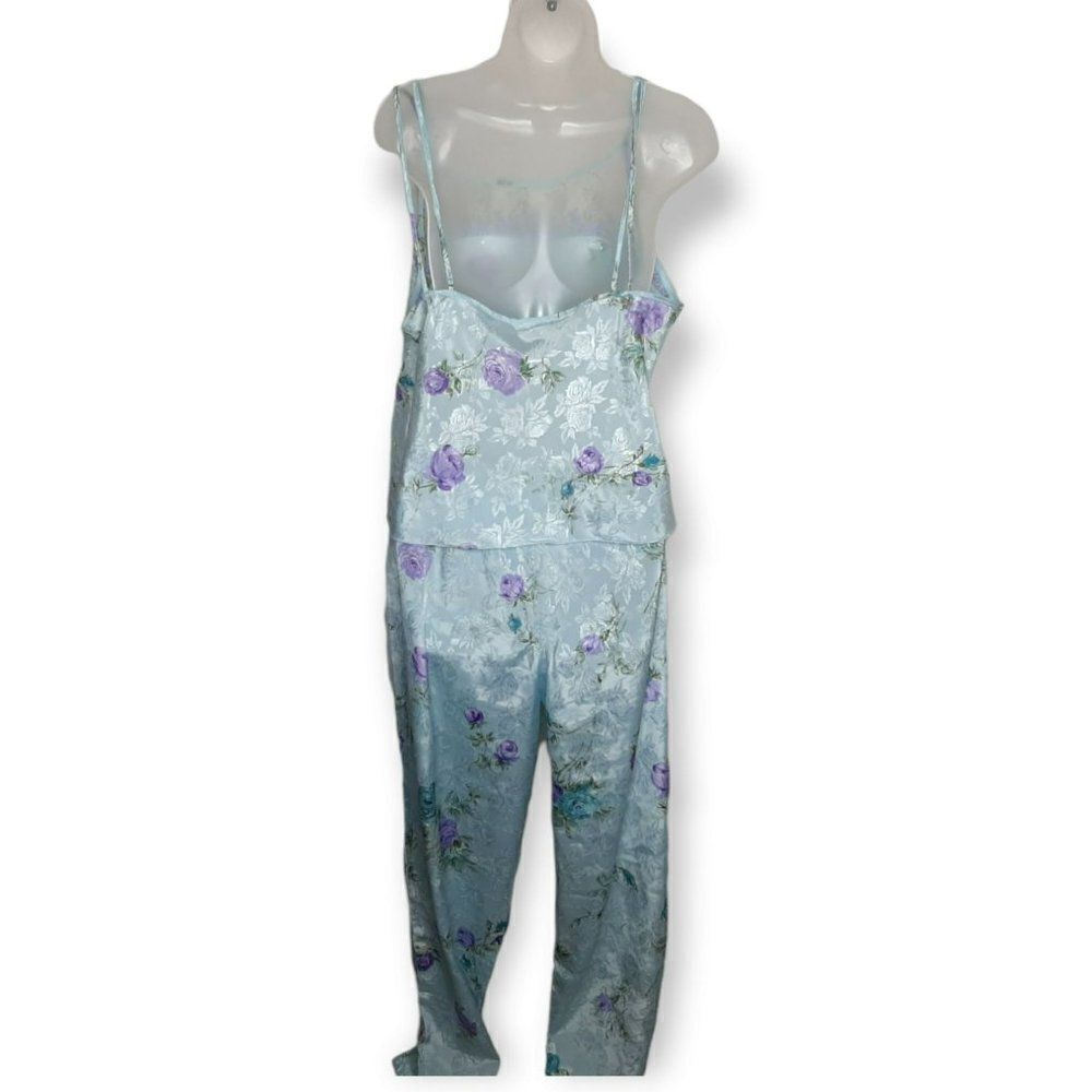 California Dynasty Vintage 2 Piece Floral Pajama Set size L - Picture 5 of 9